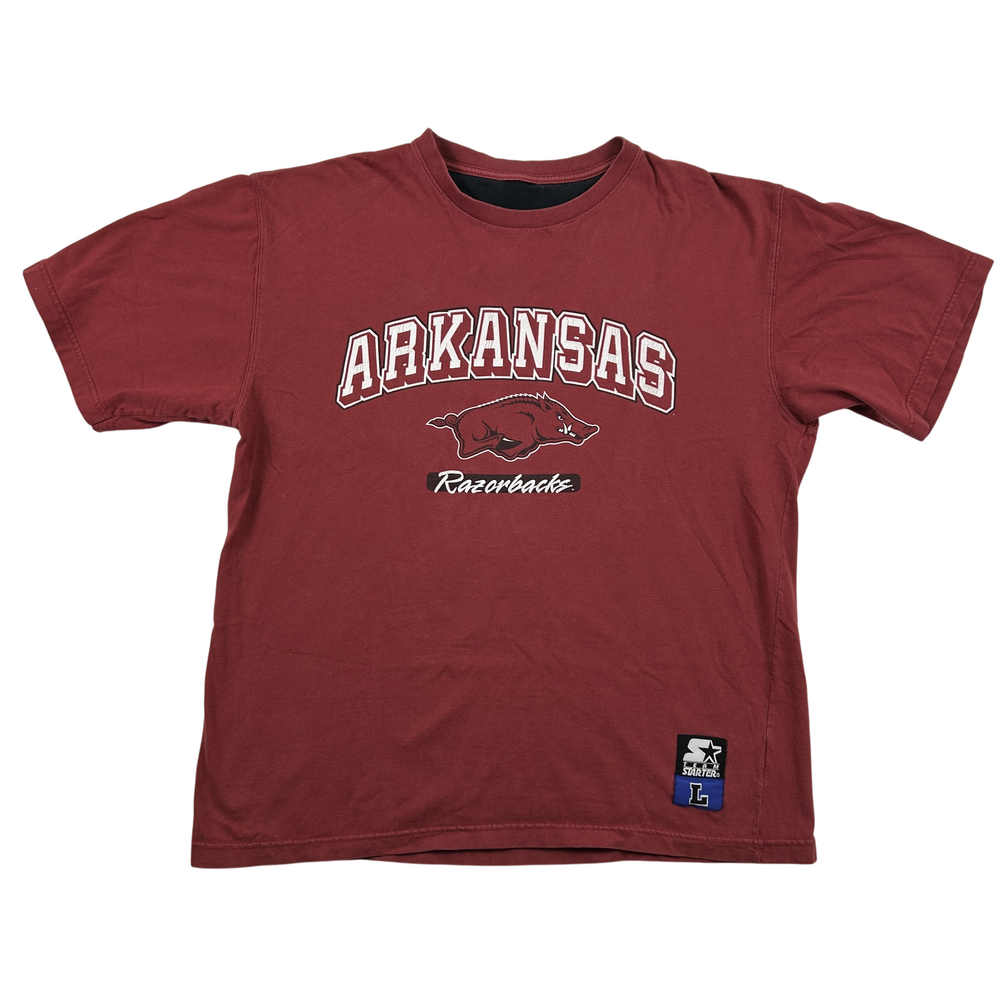 Vintage Arkansas Razorbacks Shirt Mens Large Starter Logo Graphic 90s NCAA